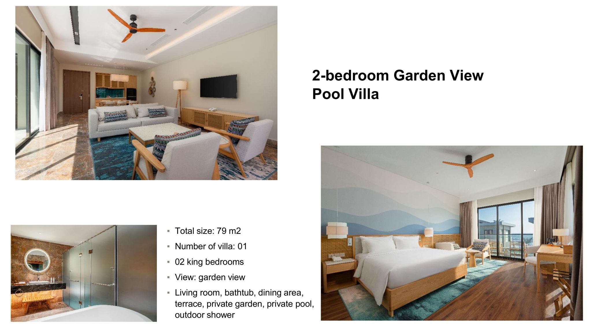 Two bedroom Garden View pool Villa