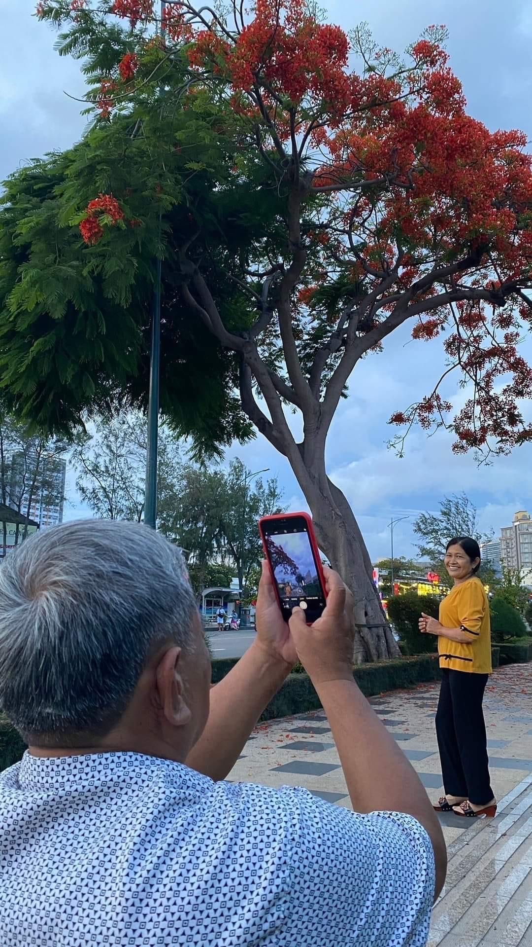 Check-in cùng phượng hai màu