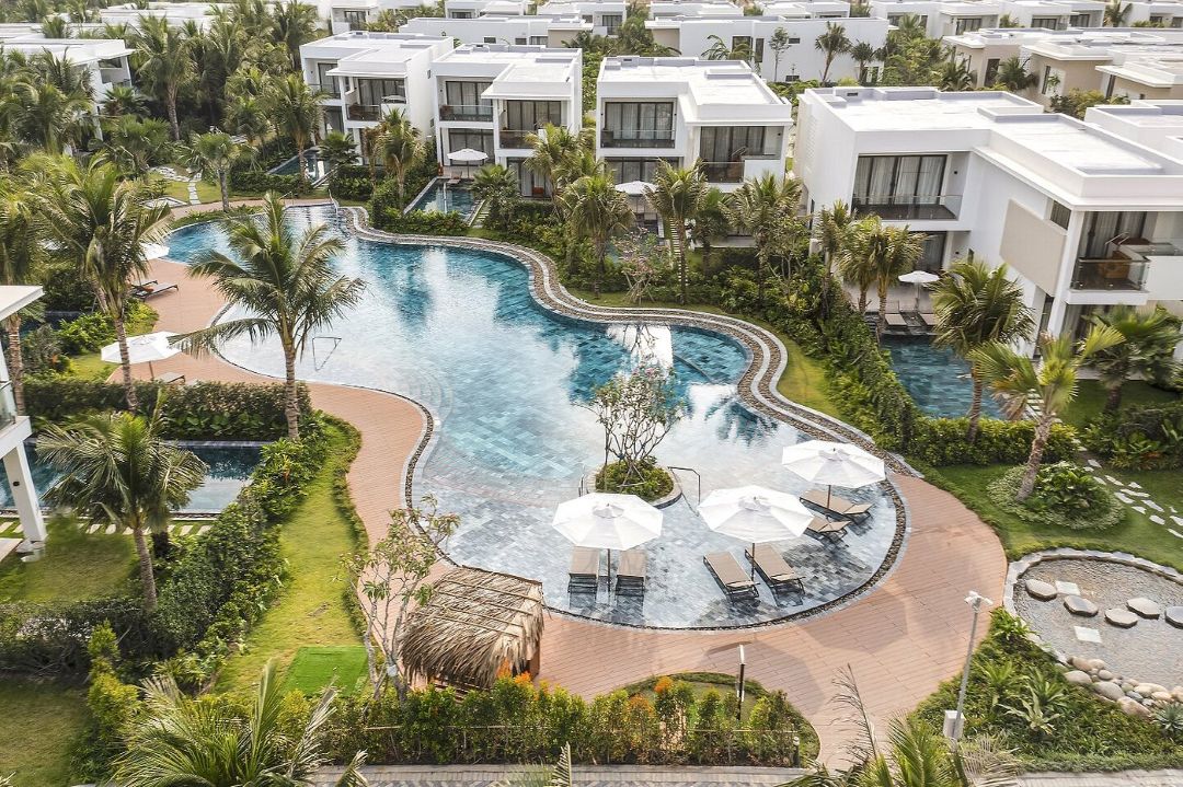 View biển và vườn tại Angsana Hồ Tràm có thể nhìn thấy từ phòng hoặc villa