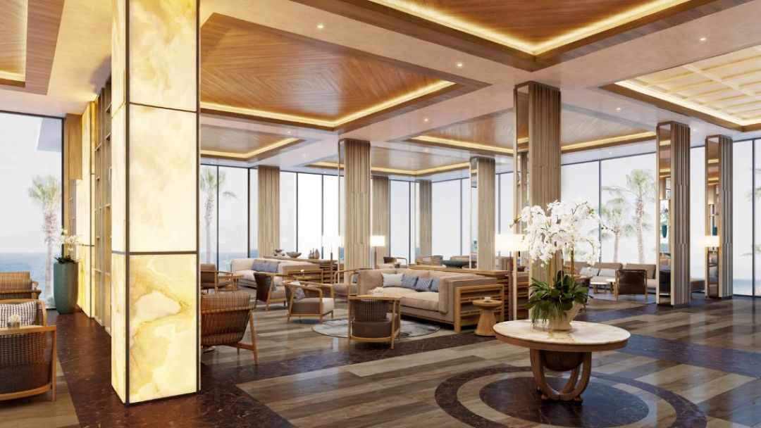 Asteria Mũi Né Resort có khuôn viên rộng, đi dạo là thấy thoáng người liền