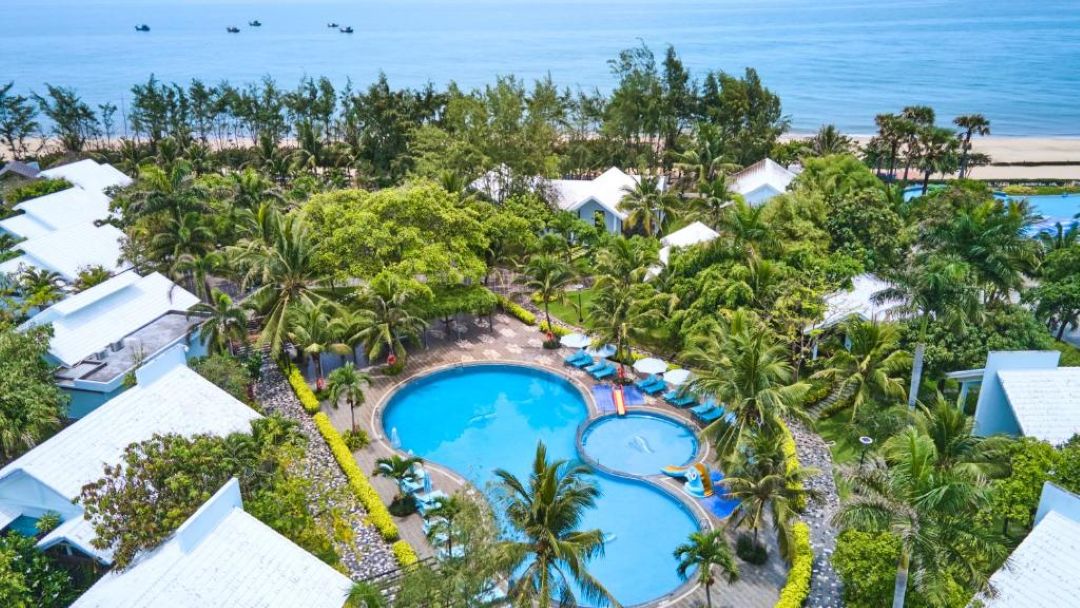 Carmelina Hồ Tràm sở hữu các phòng với view biển hoặc vườn, mang lại cảm giác yên tĩnh