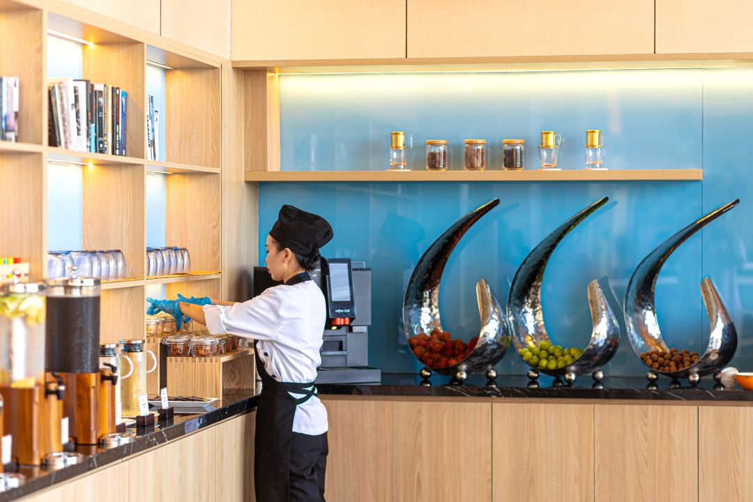 Dịch vụ ăn uống tại Dhawa Hồ Tràm Resort được nhiều du khách đánh giá cao