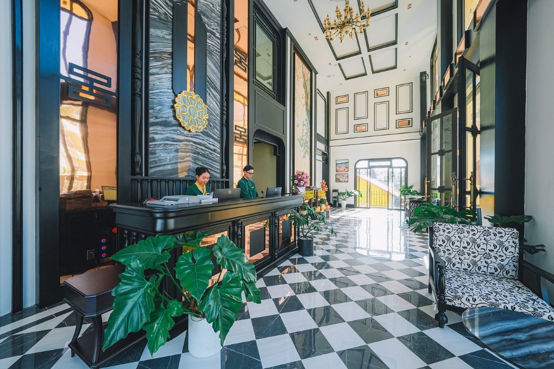 Không gian Goldient Boutique Đà Lạt mang phong cách Đông Dương, nhiều góc chụp hình đẹp