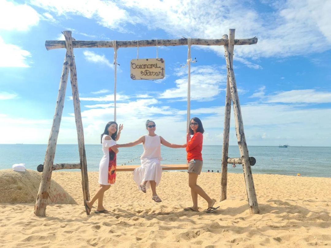 Bờ biển tại Oceanami Vũng Tàu Resort cũng là nơi cho bạn sáng tạo nhiều kiểu ảnh