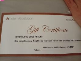 Cần bán voucher khách sạn Nikko Sài Gòn