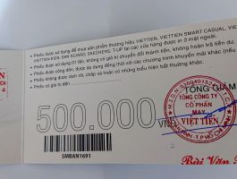 thanh lý voucher việt tiến do không sử dụng